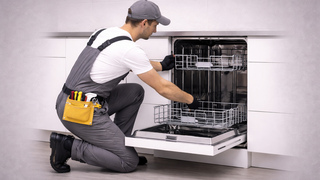 Dishwasher installation and connection фото