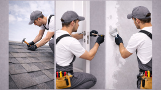 Wall puttying / wall patching фото